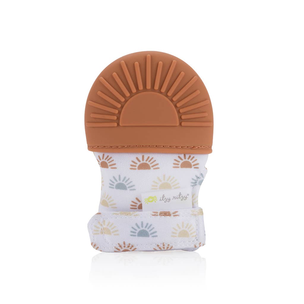Itzy Mitt Silicone Teething Mitts: Highland Cow