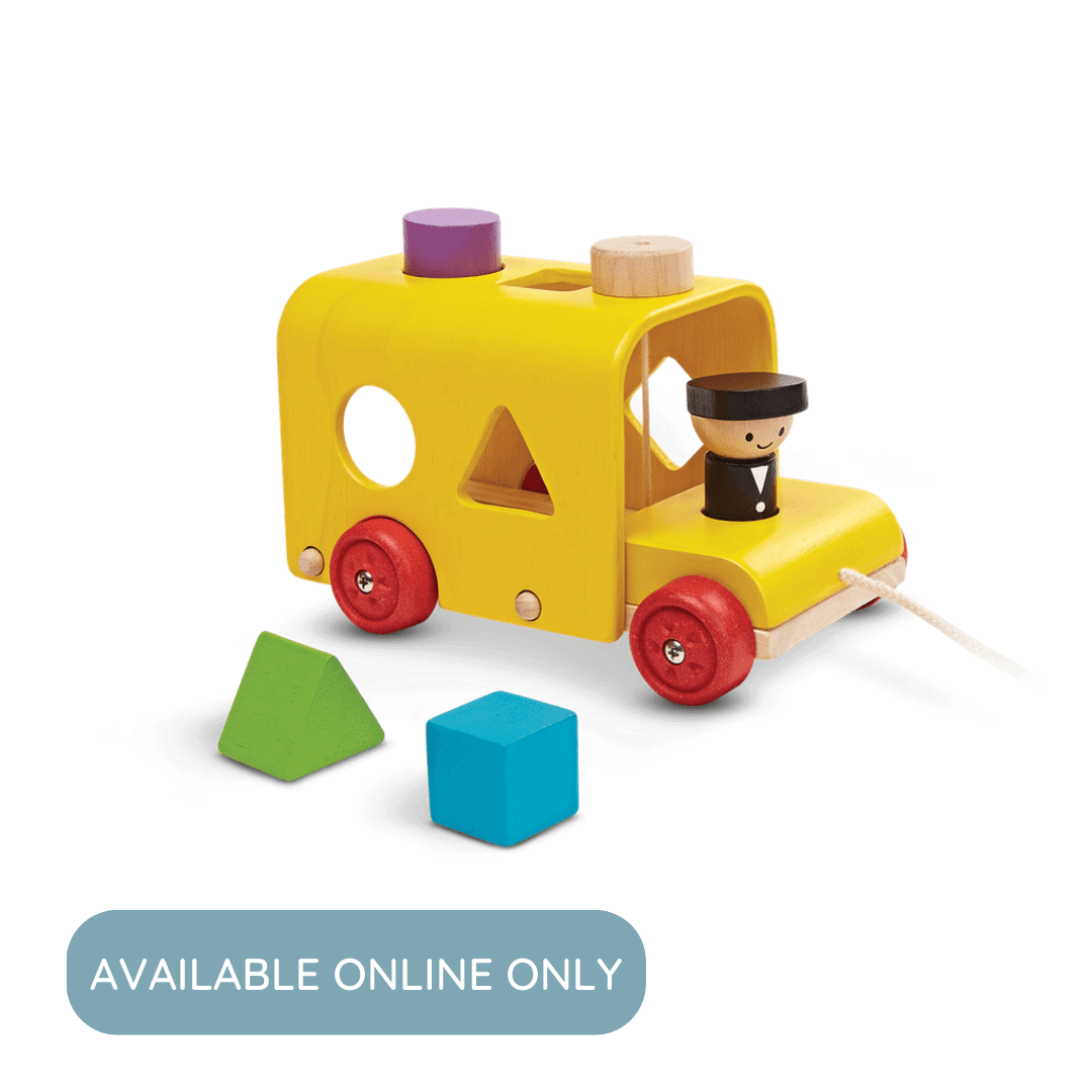 Sorting Bus, PlanToys USA, eco-friendly Toys, Mountain Kids Toys