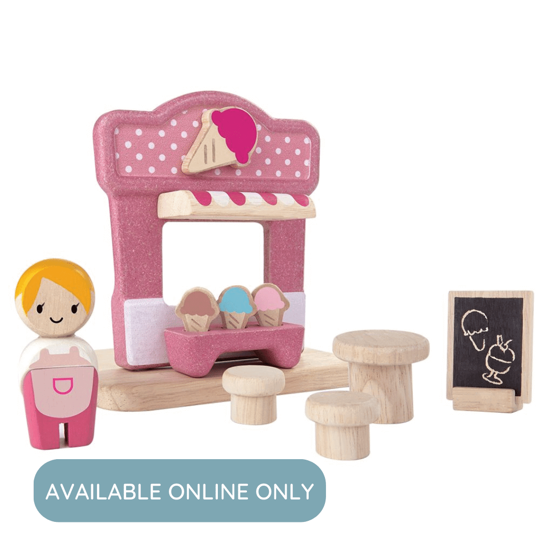 Ice Cream Shop, PlanToys USA, eco-friendly Toys, Mountain Kids Toys