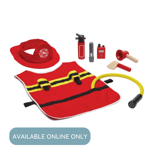 Fire Fighter Play Set, PlanToys USA, eco-friendly Toys, Mountain Kids Toys