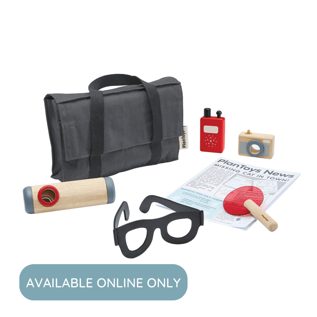 Detective Set, PlanToys USA, eco-friendly Toys, Mountain Kids Toys