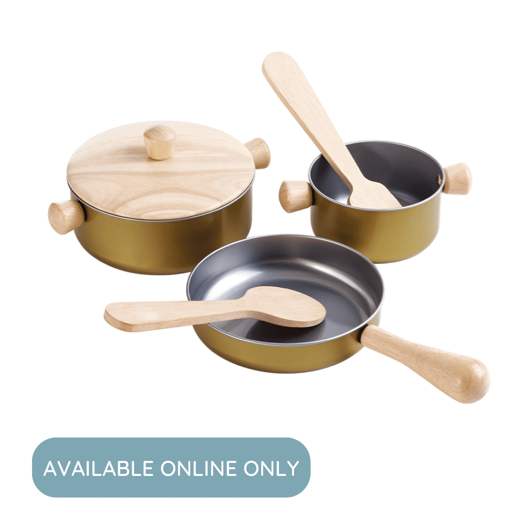Cooking Utensils Set, PlanToys USA, eco-friendly Toys, Mountain Kids Toys