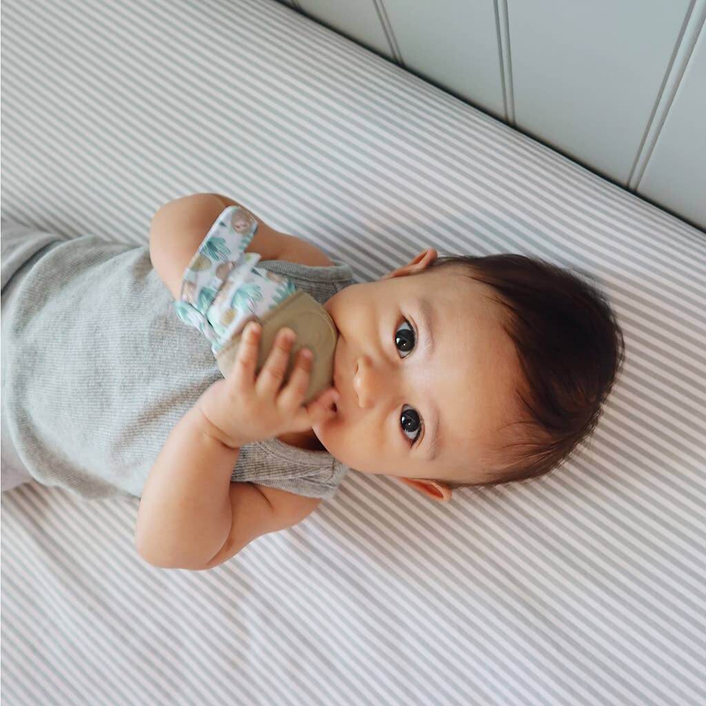 Itzy Mitt Silicone Teething Mitts: Highland Cow