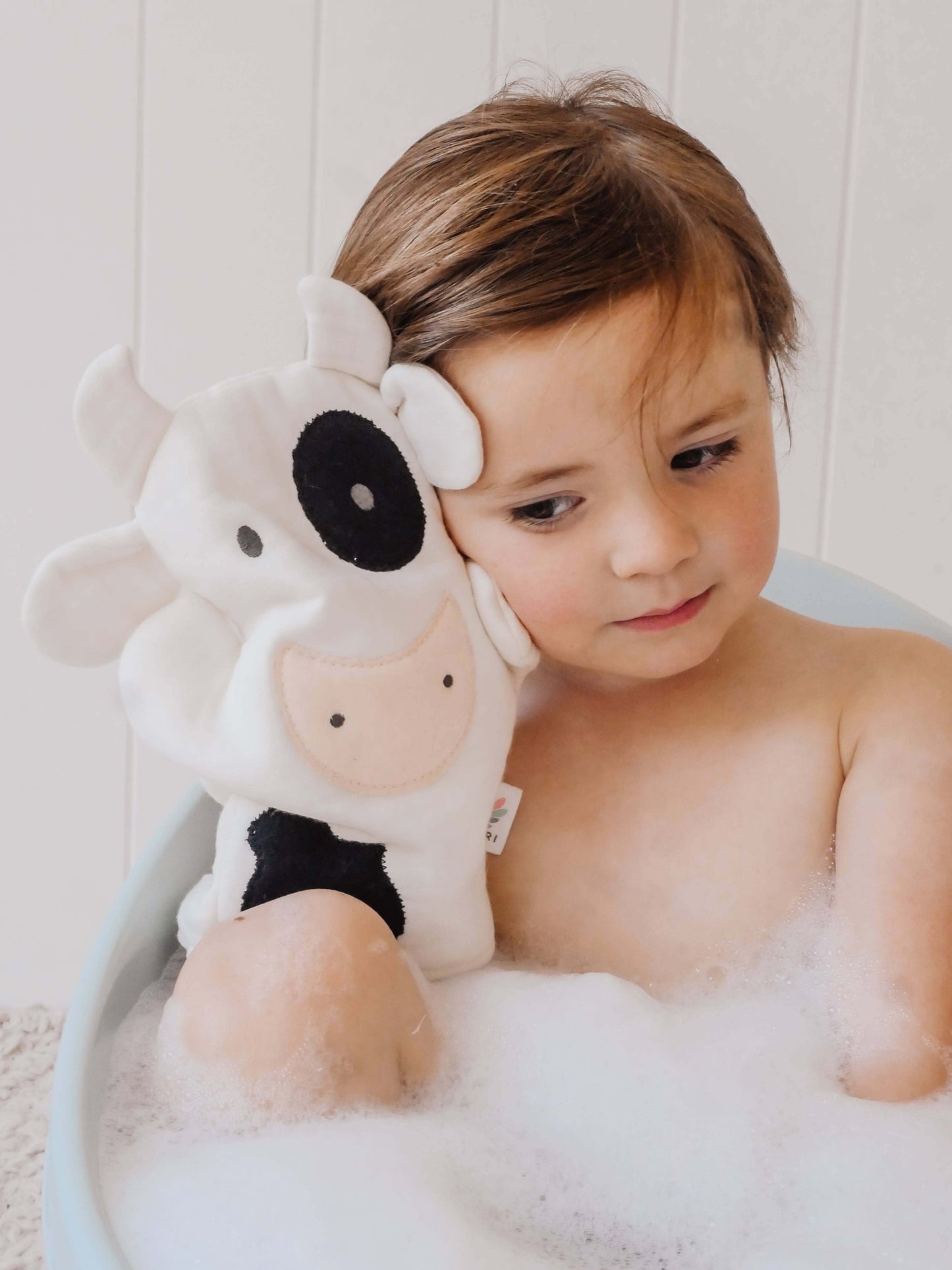Farm Bath Mitt - Cow