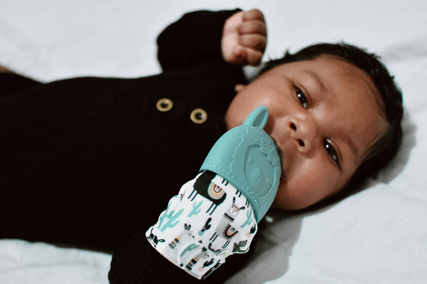 Itzy Mitt Silicone Teething Mitts: Highland Cow