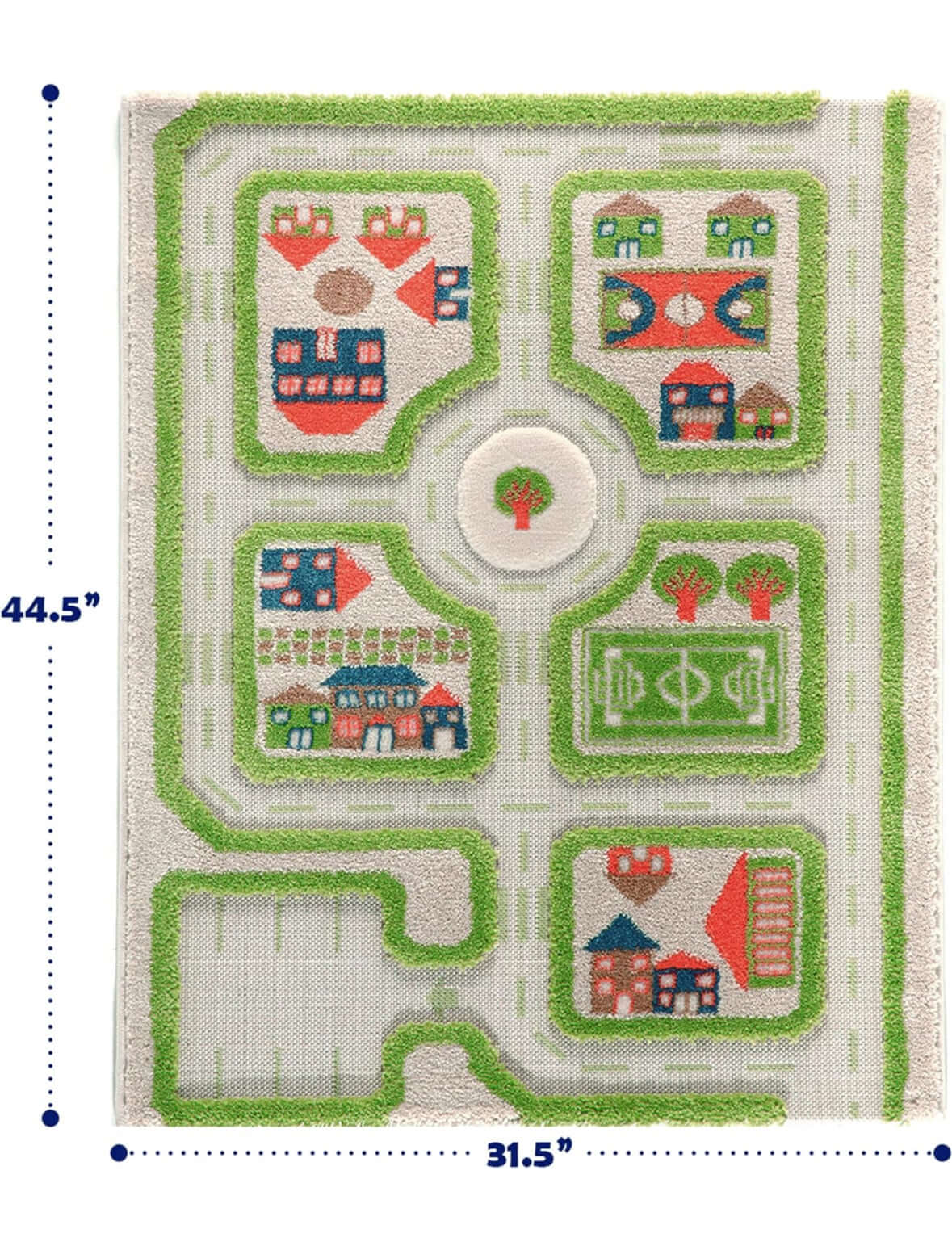Traffic Green 3d Play Rug by IVI