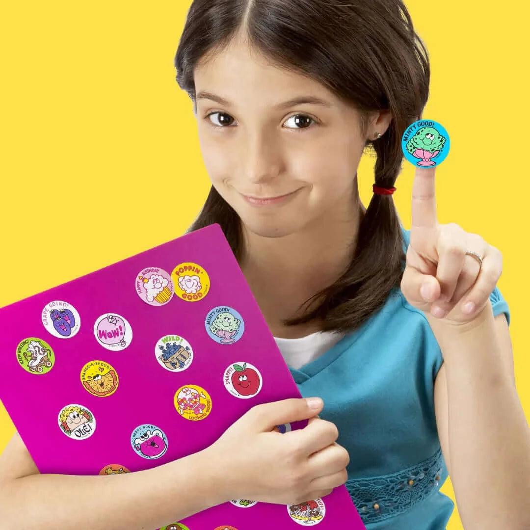 "Minty Good" Mint Ice Cream Stinky Stickers 24ct, Stinky Stickers, eco-friendly Toys, Mountain Kids Toys