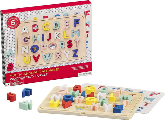 Alphabet Wooden Tray Puzzle Multi-Language
