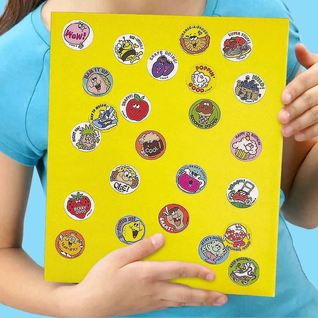 "Scooper Dooper" Chocolate Stinky Stickers 24ct, Stinky Stickers, eco-friendly Toys, Mountain Kids Toys