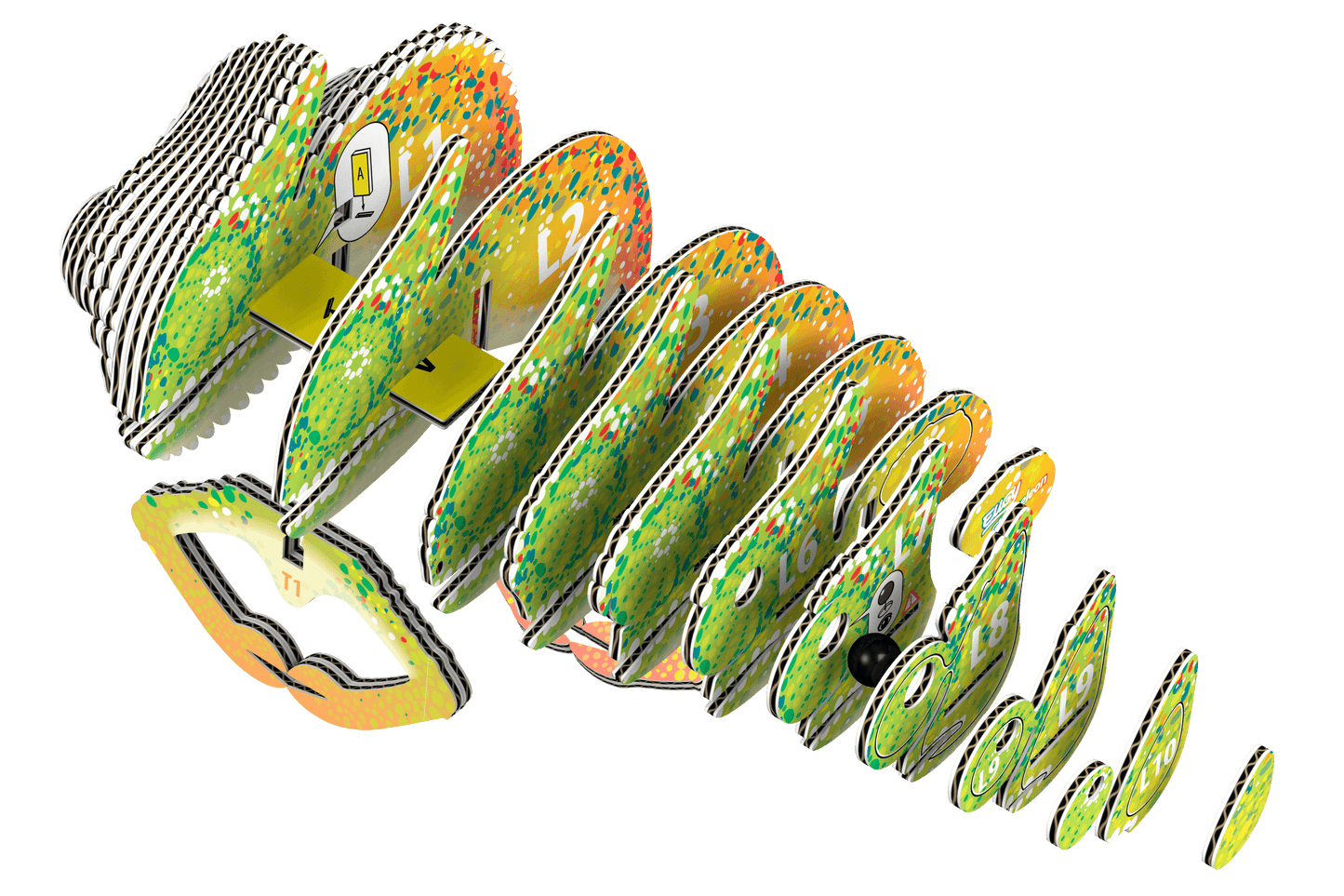 EUGY Chameleon 3D Puzzle