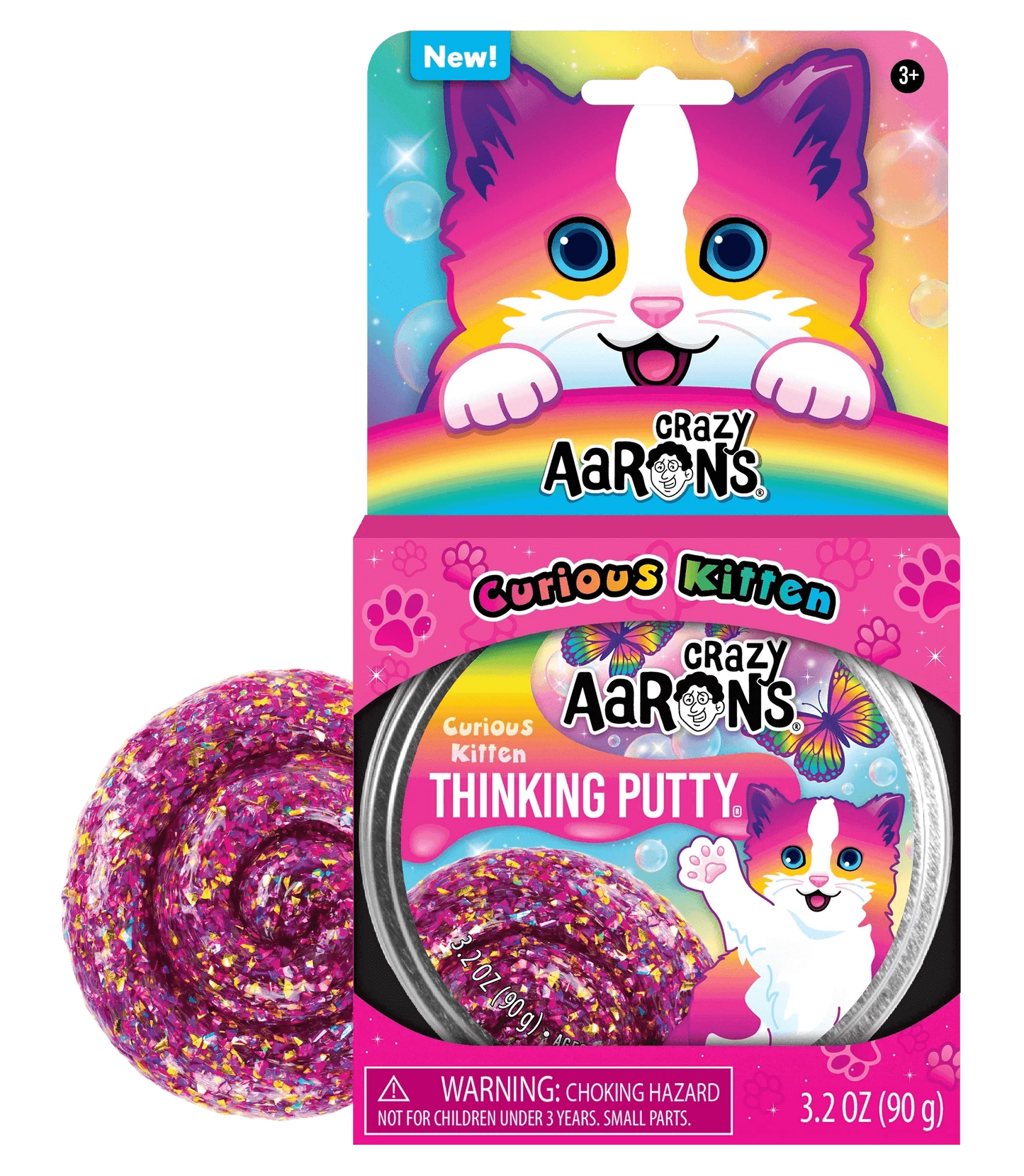 Putty Pets - Curious Kitten Thinking Putty, Crazy Aarons Thinking Putty, eco-friendly Toys, Mountain Kids Toys