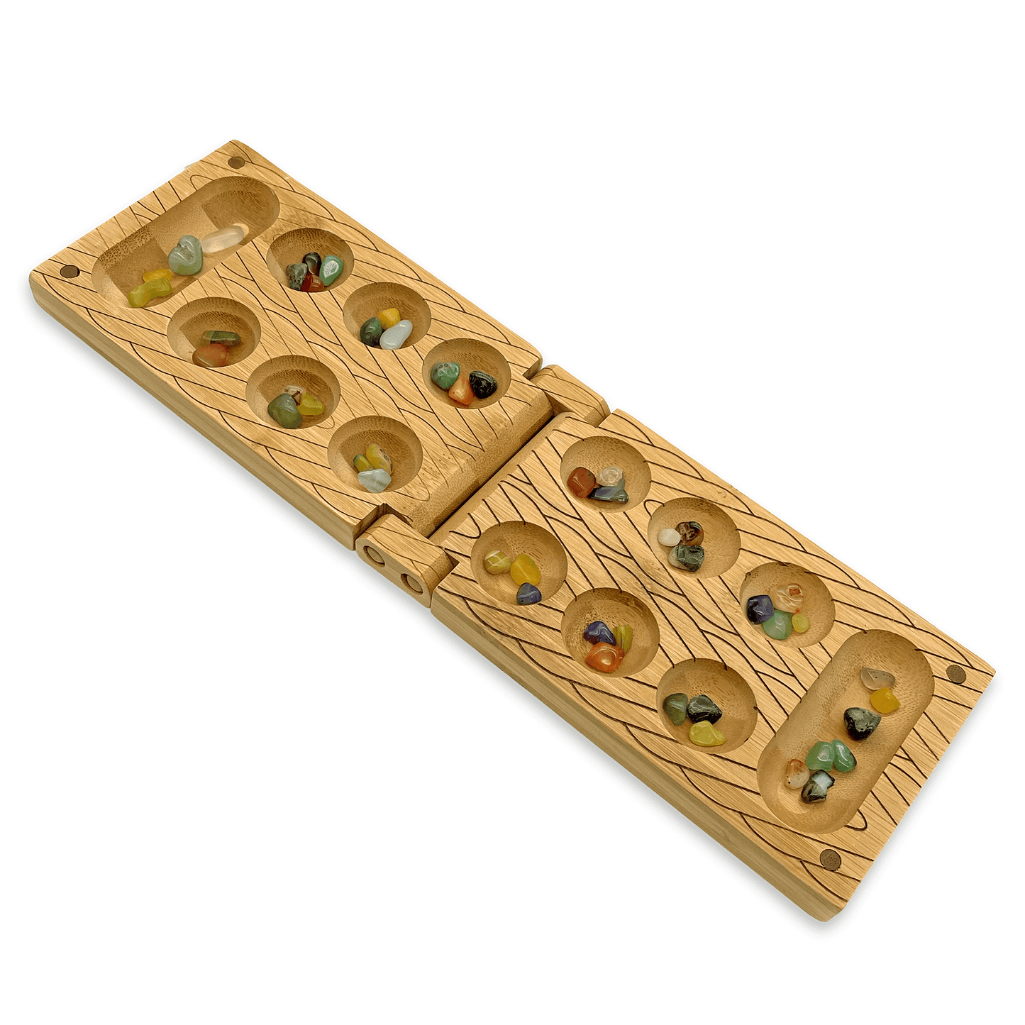 Travel Bamboo Mancala Game