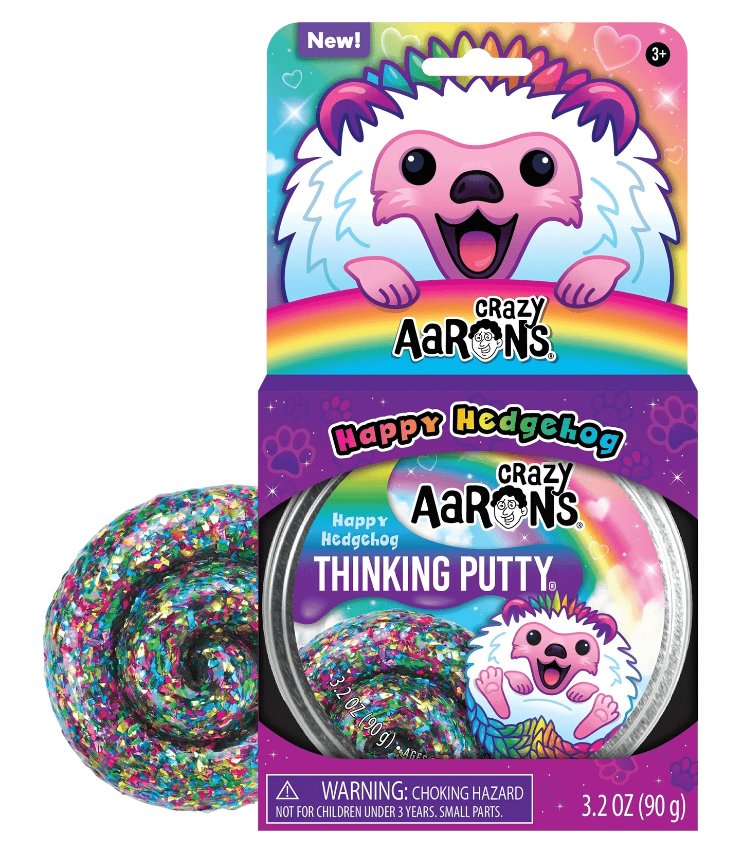 Putty Pets - Happy Hedgehog Thinking Putty, Crazy Aarons Thinking Putty, eco-friendly Toys, Mountain Kids Toys