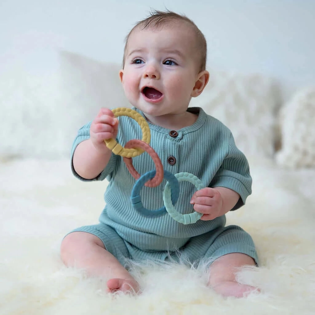Bitzy Bespoke Itzy Rings™ Linking Ring Set, Itzy Ritzy, eco-friendly Baby, Mountain Kids Toys
