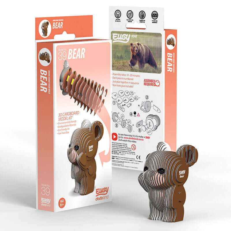 Bear Eugy, Geotoys, eco-friendly Toys, Mountain Kids Toys