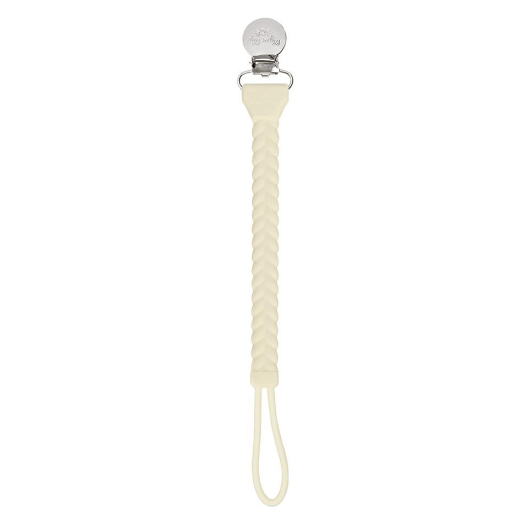 Sweetie Strap Silicone One-Piece Pacifier Clips - Ivory, Itzy Ritzy, eco-friendly Toys, Mountain Kids Toys