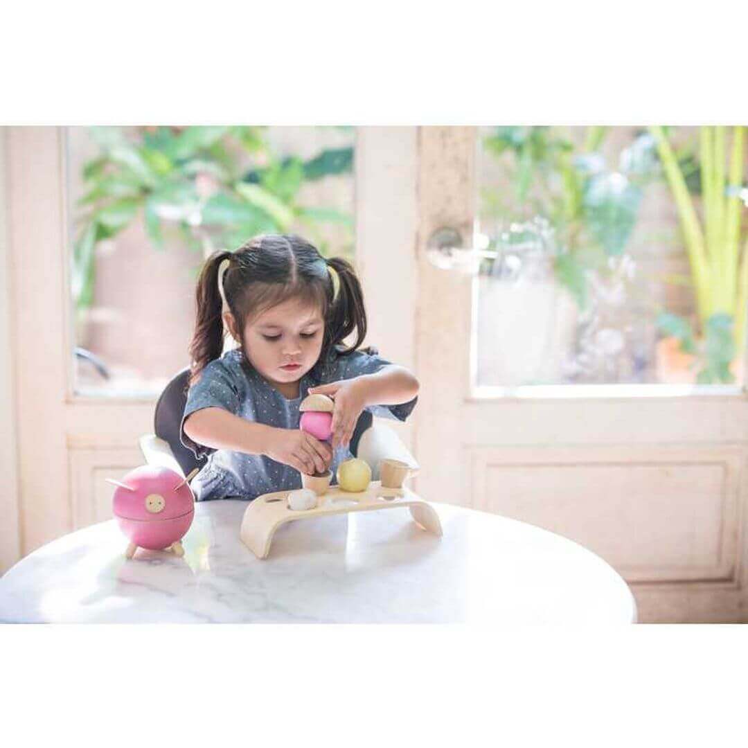 Ice Cream Set, PlanToys USA, eco-friendly Toys, Mountain Kids Toys