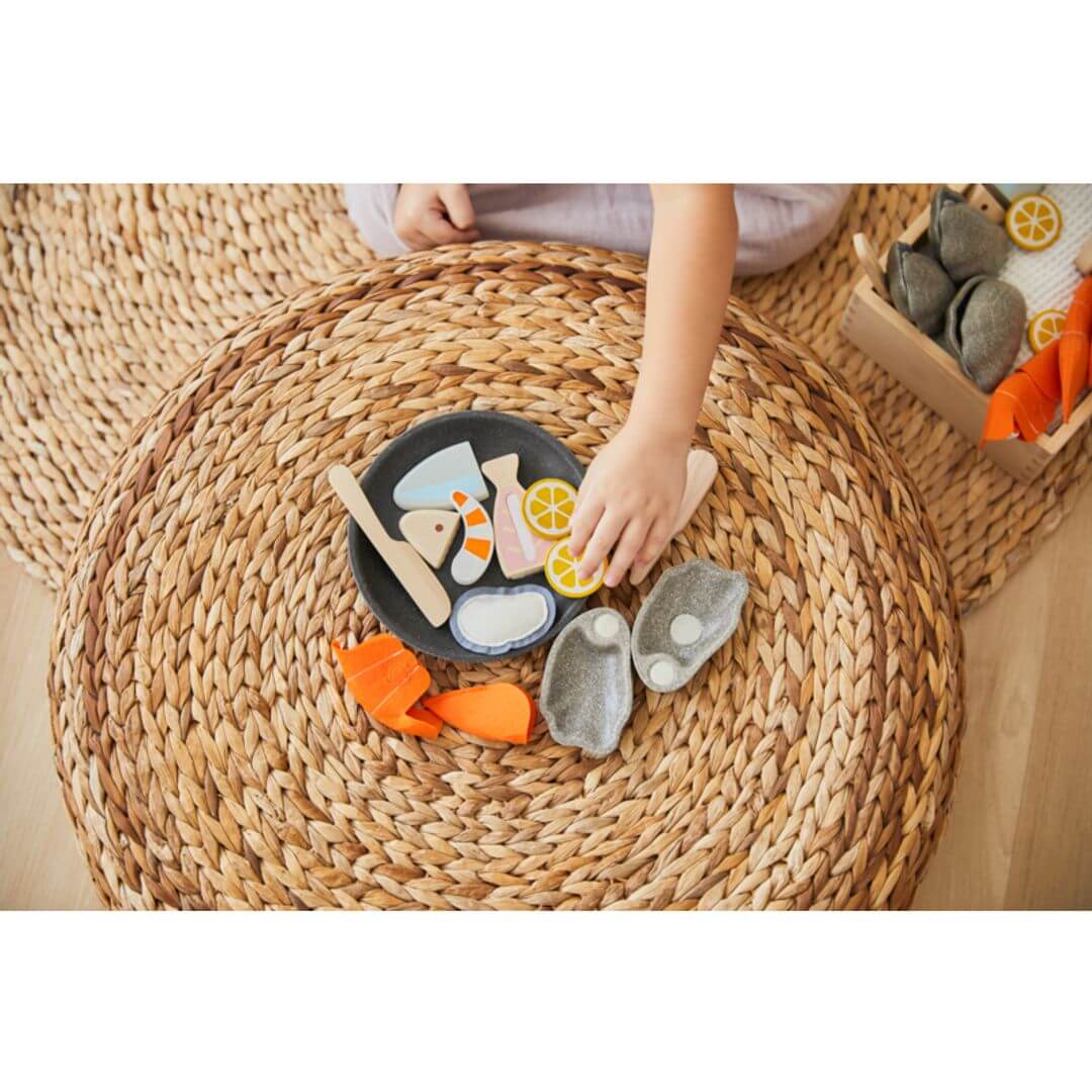 Seafood Platter, PlanToys USA, eco-friendly Toys, Mountain Kids Toys