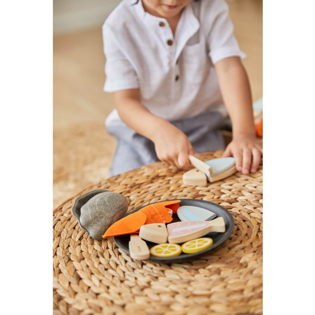 Seafood Platter, PlanToys USA, eco-friendly Toys, Mountain Kids Toys