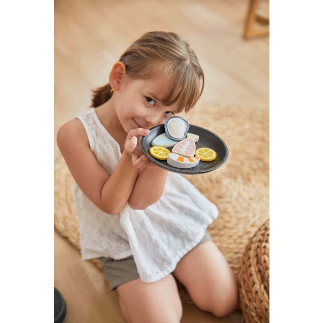Seafood Platter, PlanToys USA, eco-friendly Toys, Mountain Kids Toys