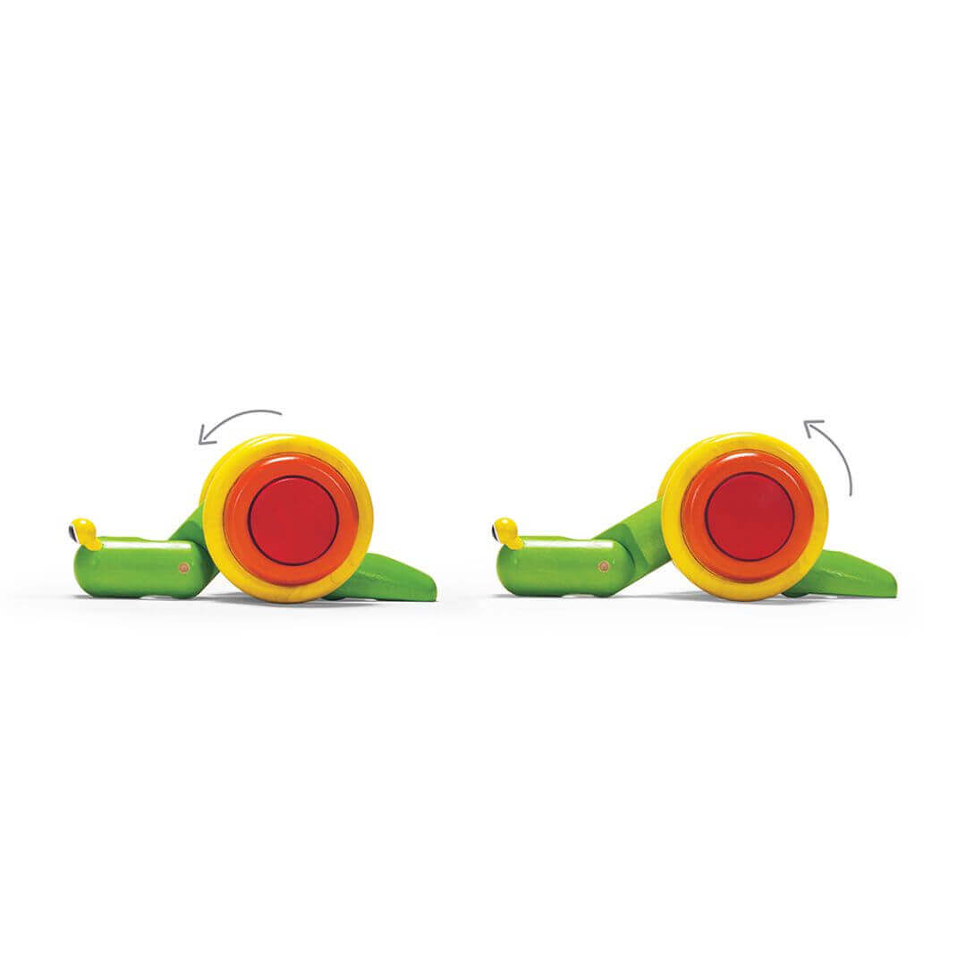 Pull Along Snail, PlanToys USA, eco-friendly Toys, Mountain Kids Toys