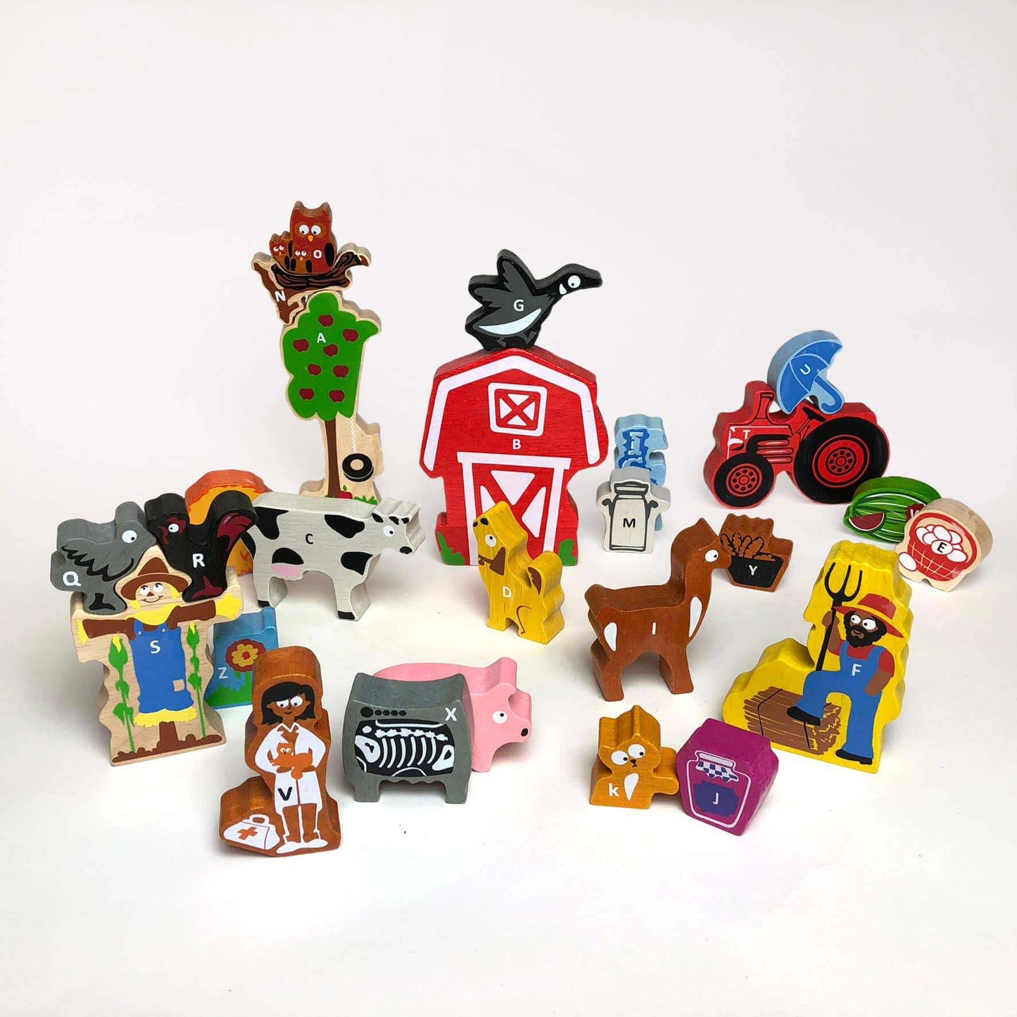 Farm A to Z Puzzle and Playset, Begin Again, eco-friendly Toys, Mountain Kids Toys