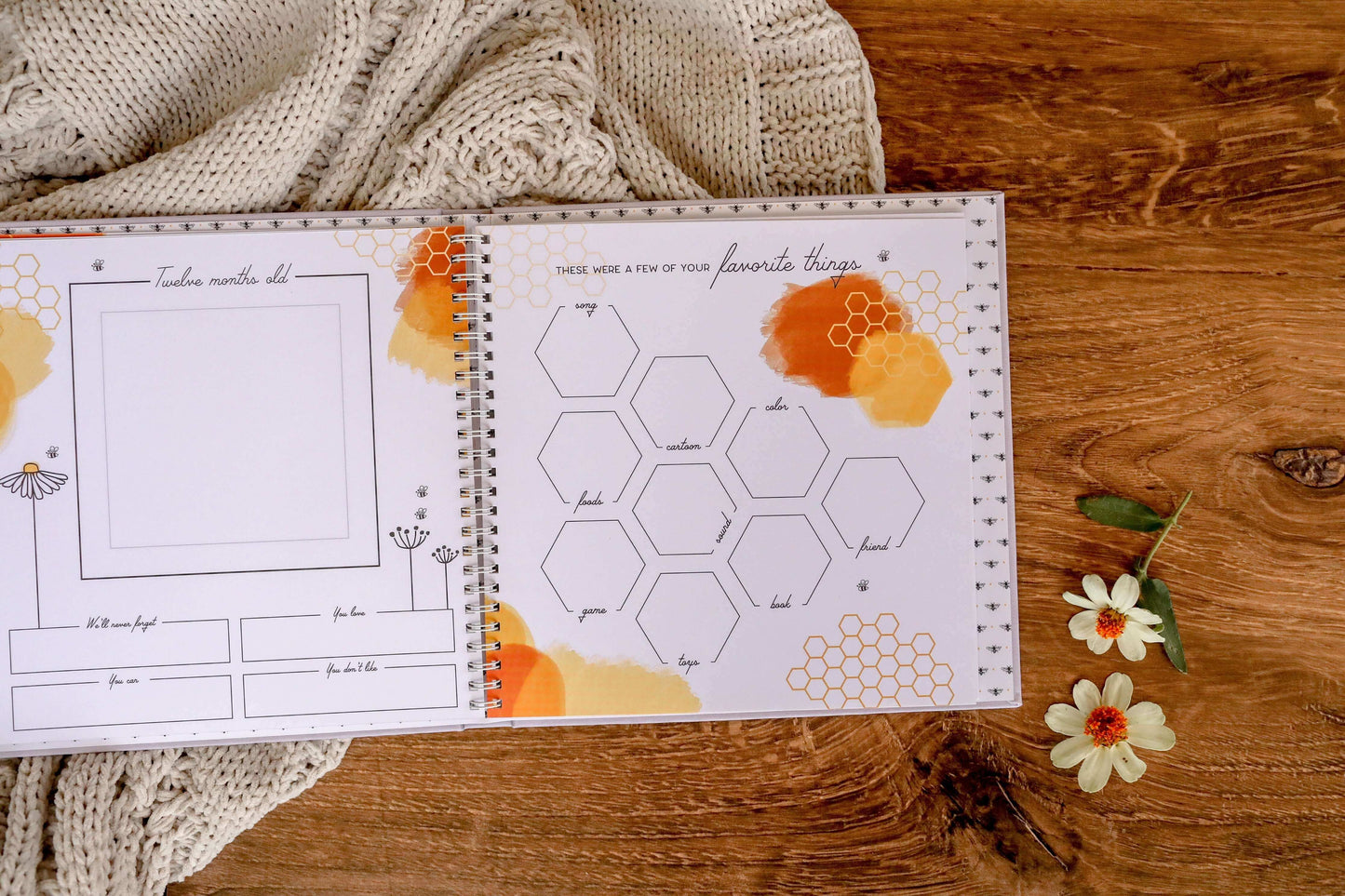 Honey Bee - Luxury Memory Book, Lucy Darling, eco-friendly Toys, Mountain Kids Toys