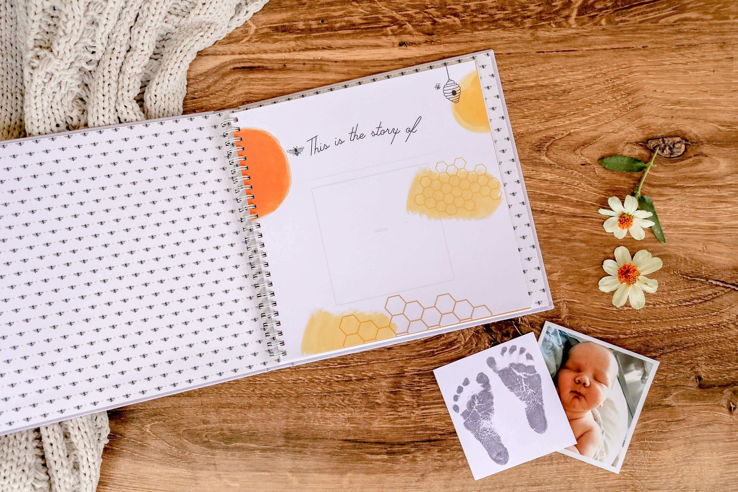 Honey Bee - Luxury Memory Book, Lucy Darling, eco-friendly Toys, Mountain Kids Toys
