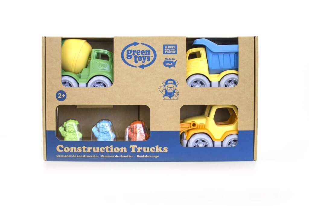 Construction Vehicle 3 pack, Green Toys, eco-friendly Toys, Mountain Kids Toys