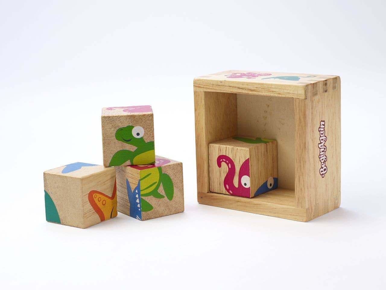 Sealife Animals Buddy Blocks, Begin Again, eco-friendly Toys, Mountain Kids Toys