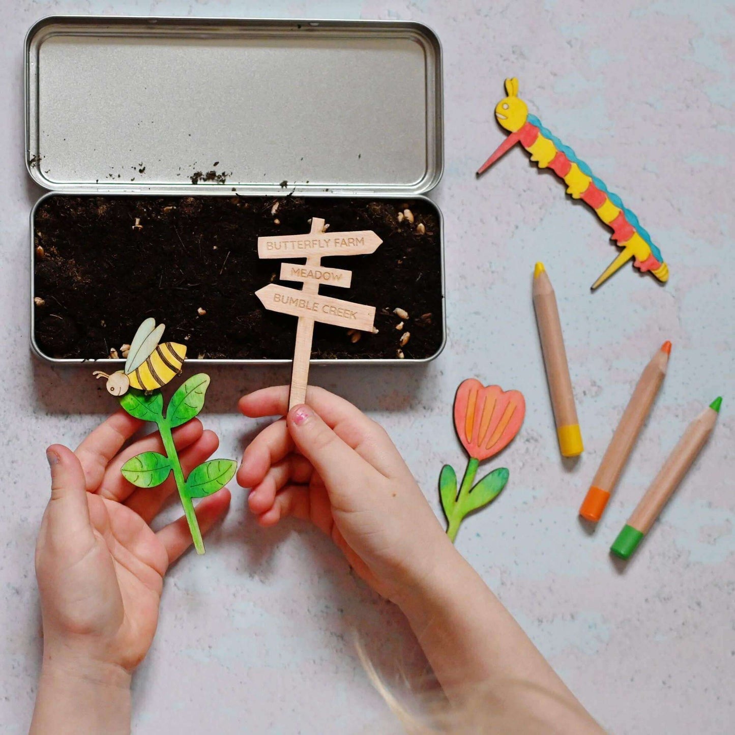 Make your own Mini Beast Garden, Cotton Twist, eco-friendly Toys, Mountain Kids Toys