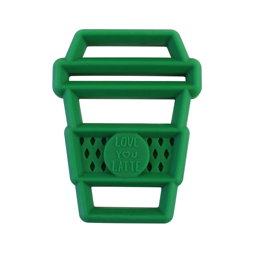 Chew Crew Silicone Baby Teethers - Latte, Itzy Ritzy, eco-friendly Toys, Mountain Kids Toys