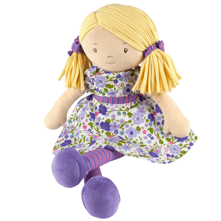 Peggy - Blonde Hair with Purple and Pink Dress