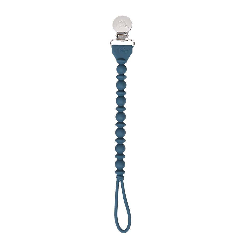Sweetie Strap Silicone One-Piece Pacifier Clips - Blue, Itzy Ritzy, eco-friendly Toys, Mountain Kids Toys