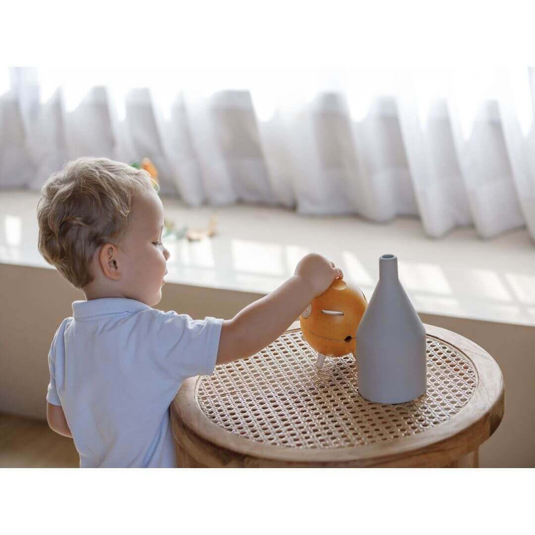 Piggy Bank - Blue, PlanToys USA, eco-friendly Toys, Mountain Kids Toys