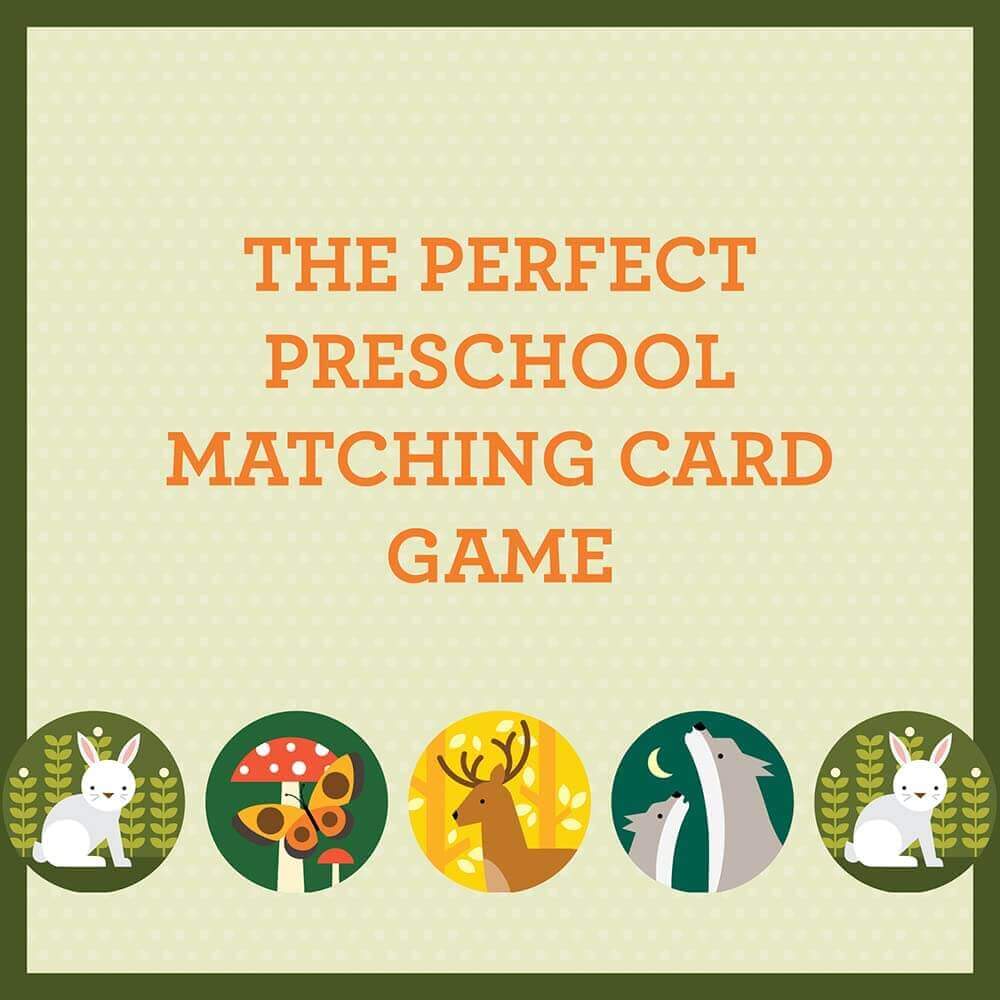 Forest Animals Maching Game, Petit Collage, eco-friendly Toys, Mountain Kids Toys