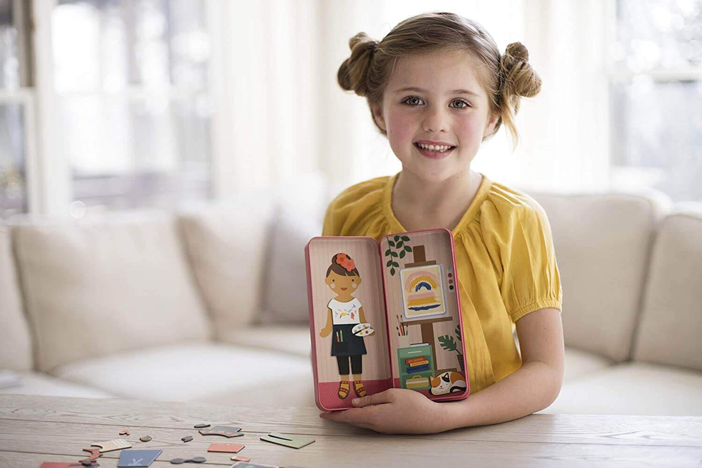 Shine Bright At the Studio Magnetic Dress Up, Petit Collage, eco-friendly Toys, Mountain Kids Toys