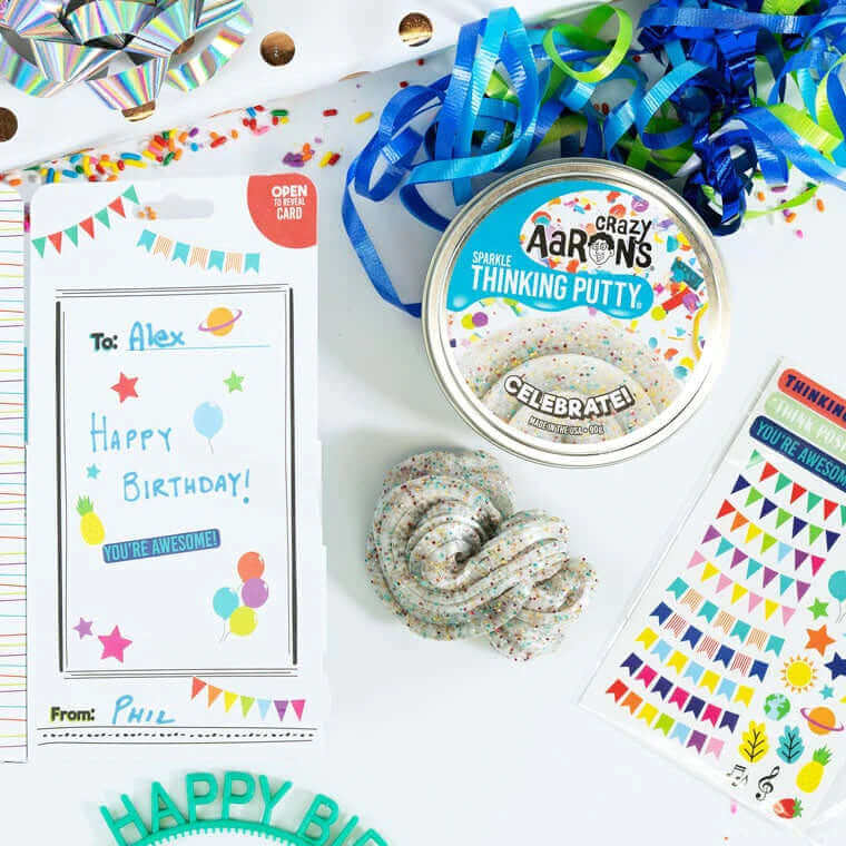 Celebrate Putty, Crazy Aarons Thinking Putty, eco-friendly Toys, Mountain Kids Toys