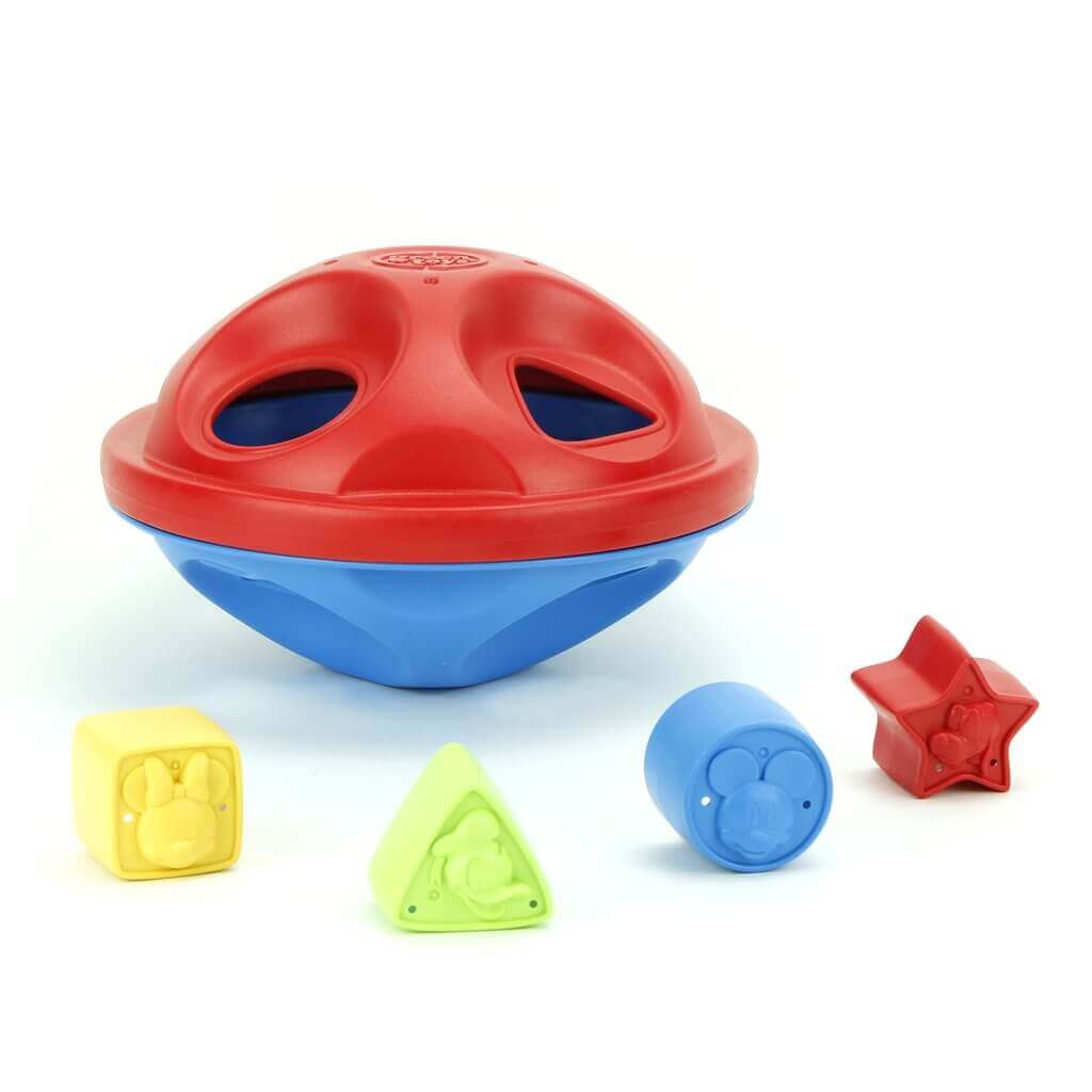 Mickey Mouse & Friends Shape Sorter, Green Toys, eco-friendly Toys, Mountain Kids Toys