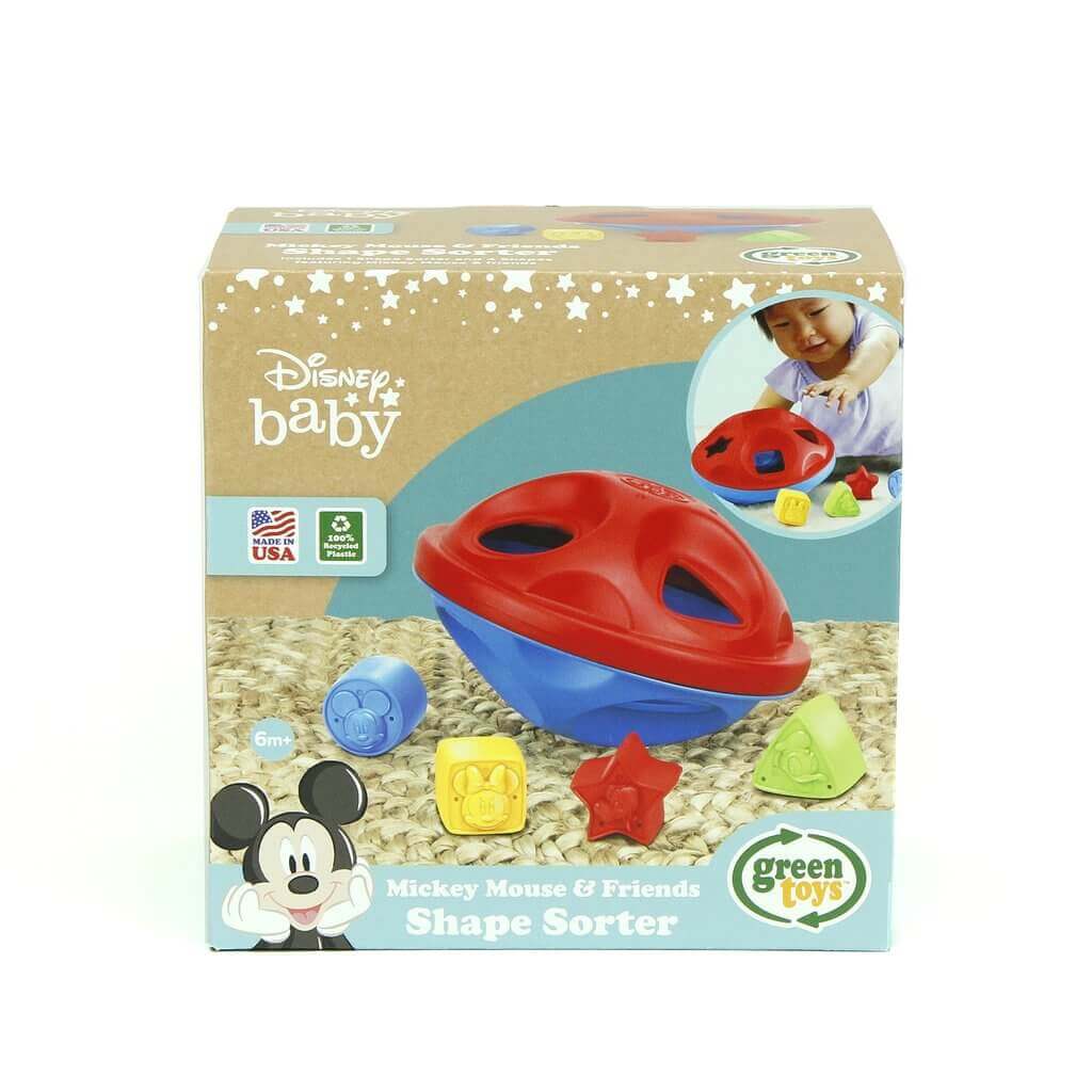 Mickey Mouse & Friends Shape Sorter, Green Toys, eco-friendly Toys, Mountain Kids Toys