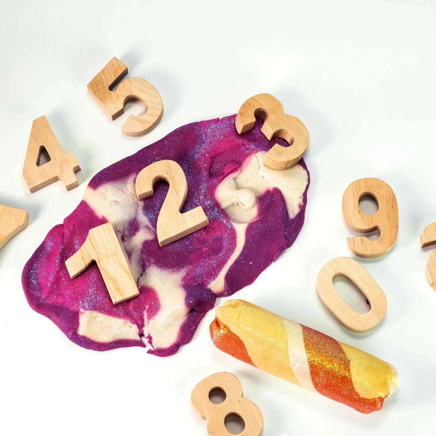 Land of Dough Learning Numbers Kit, Crazy Aarons Thinking Putty, eco-friendly Toys, Mountain Kids Toys