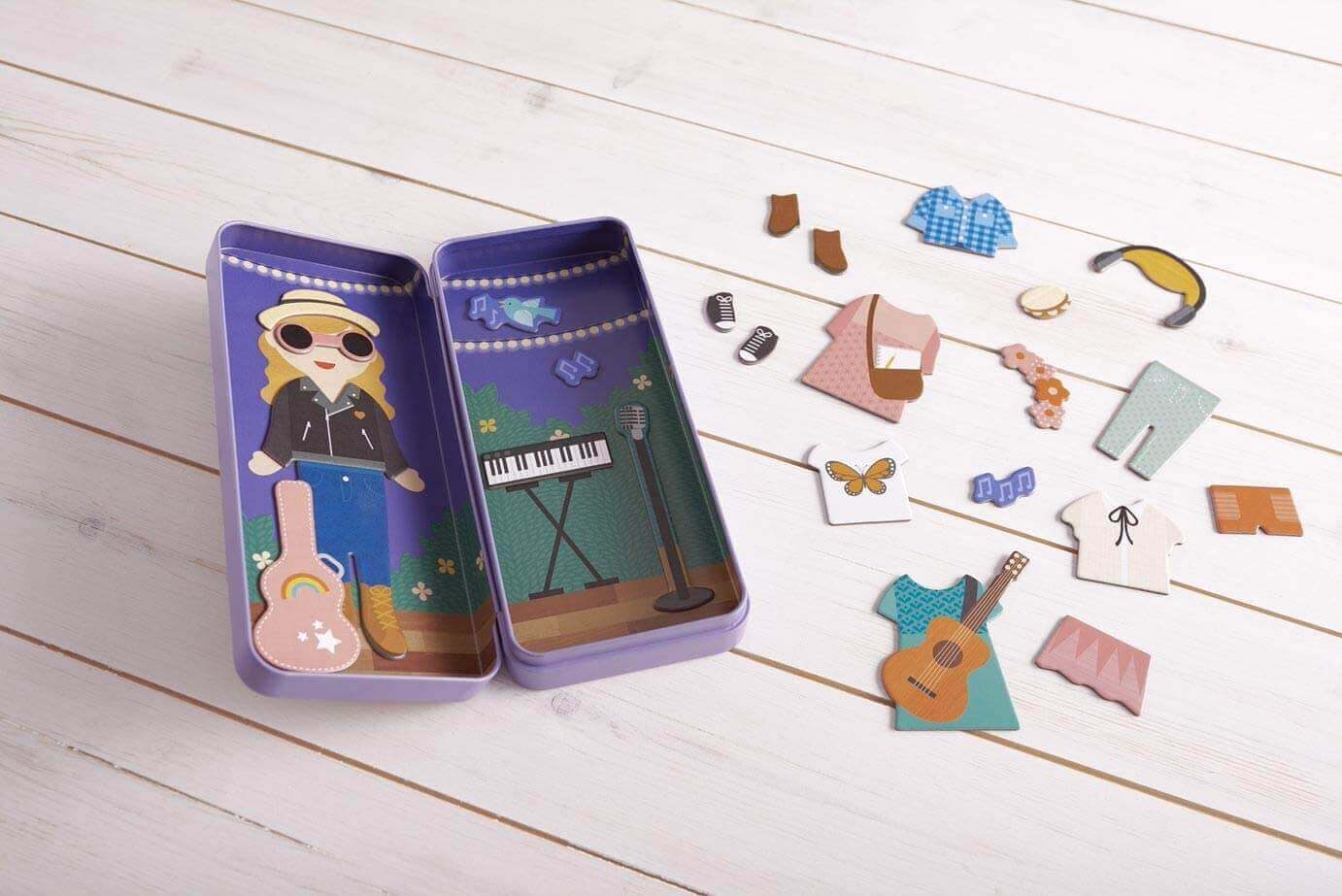Shine Bright Music Maker Magnetic Dress Up, Petit Collage, eco-friendly Toys, Mountain Kids Toys
