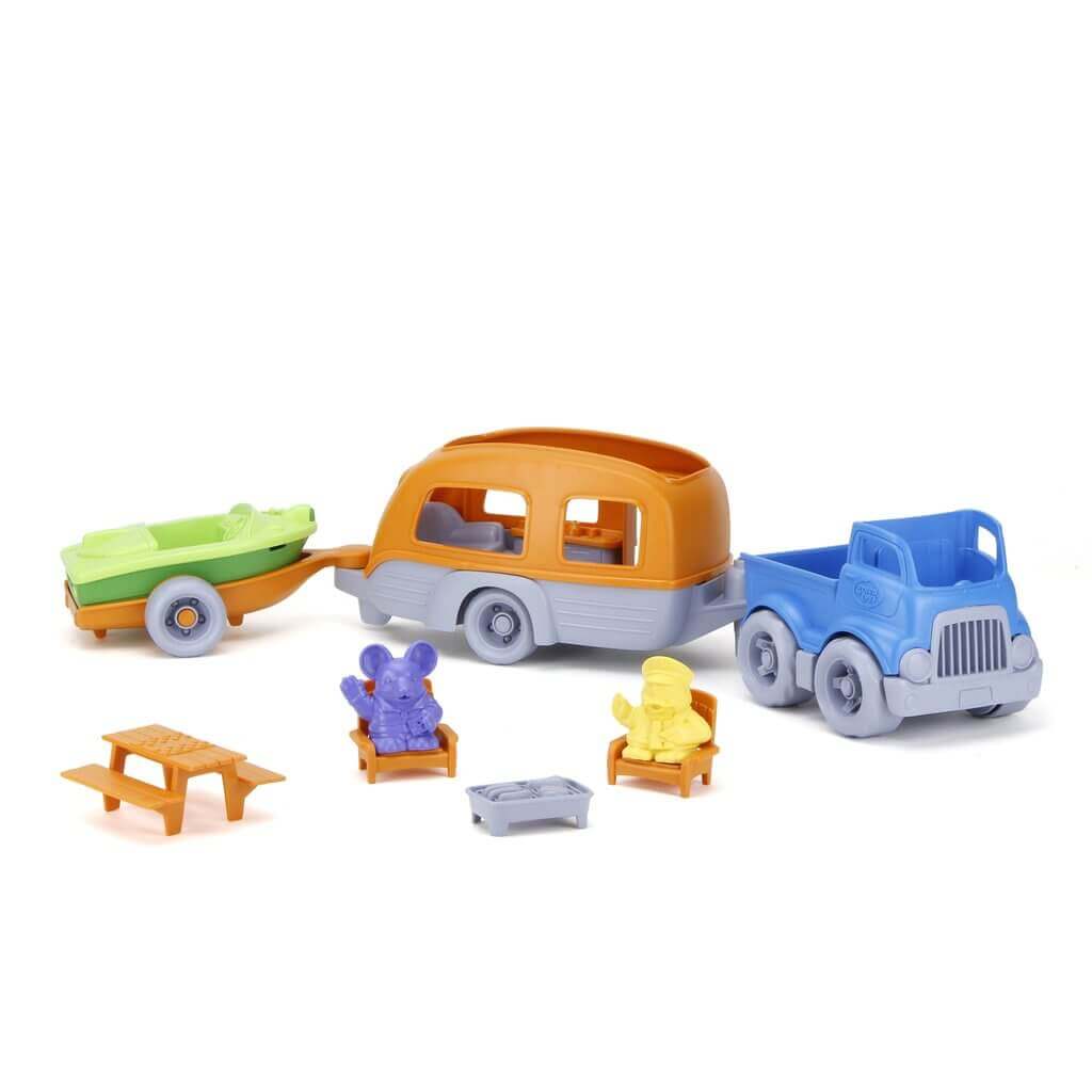 RV Camper Playset, Green Toys, eco-friendly Toys, Mountain Kids Toys