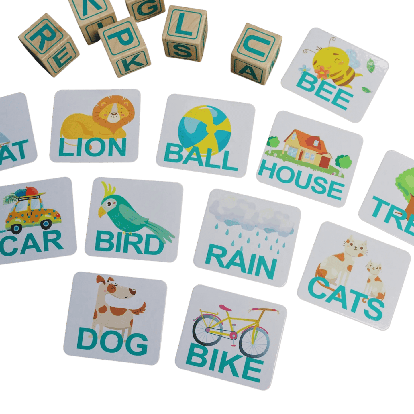 ABC Spelling Blocks, Begin Again, eco-friendly Toys, Mountain Kids Toys