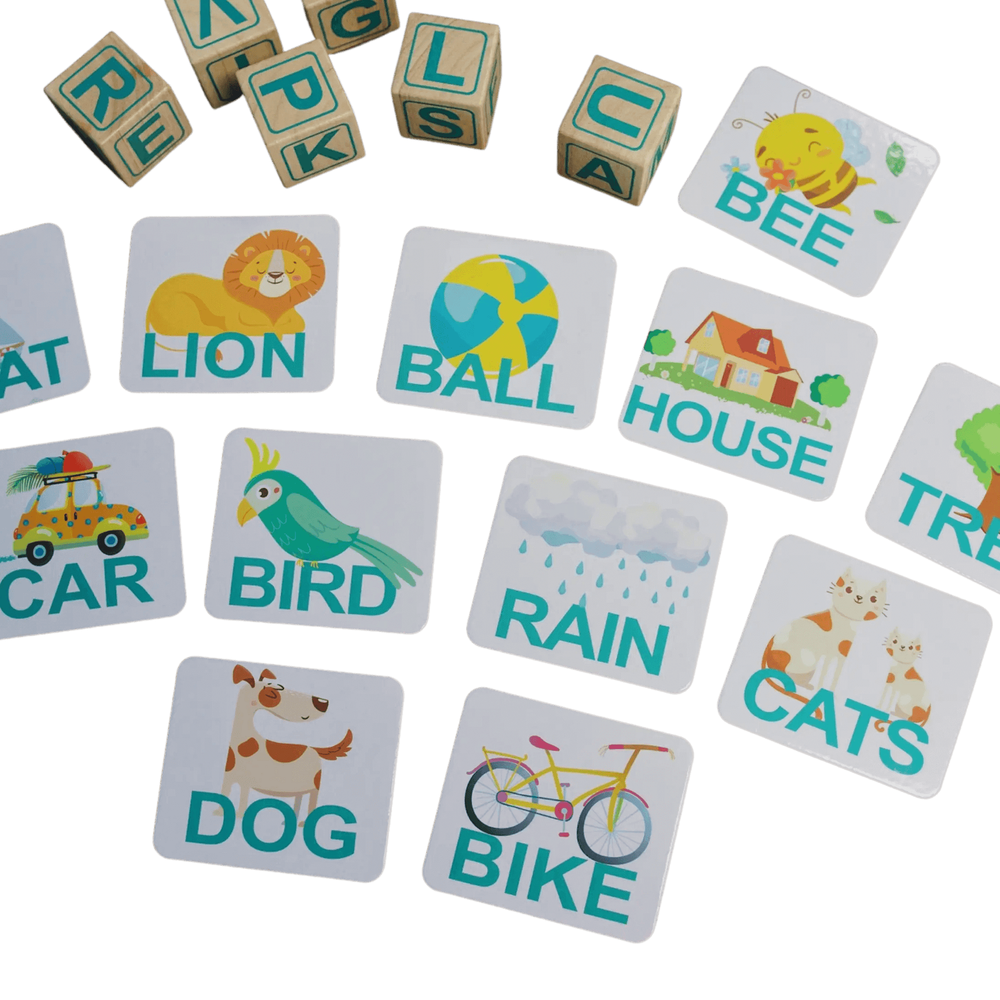 ABC Spelling Blocks, Begin Again, eco-friendly Toys, Mountain Kids Toys