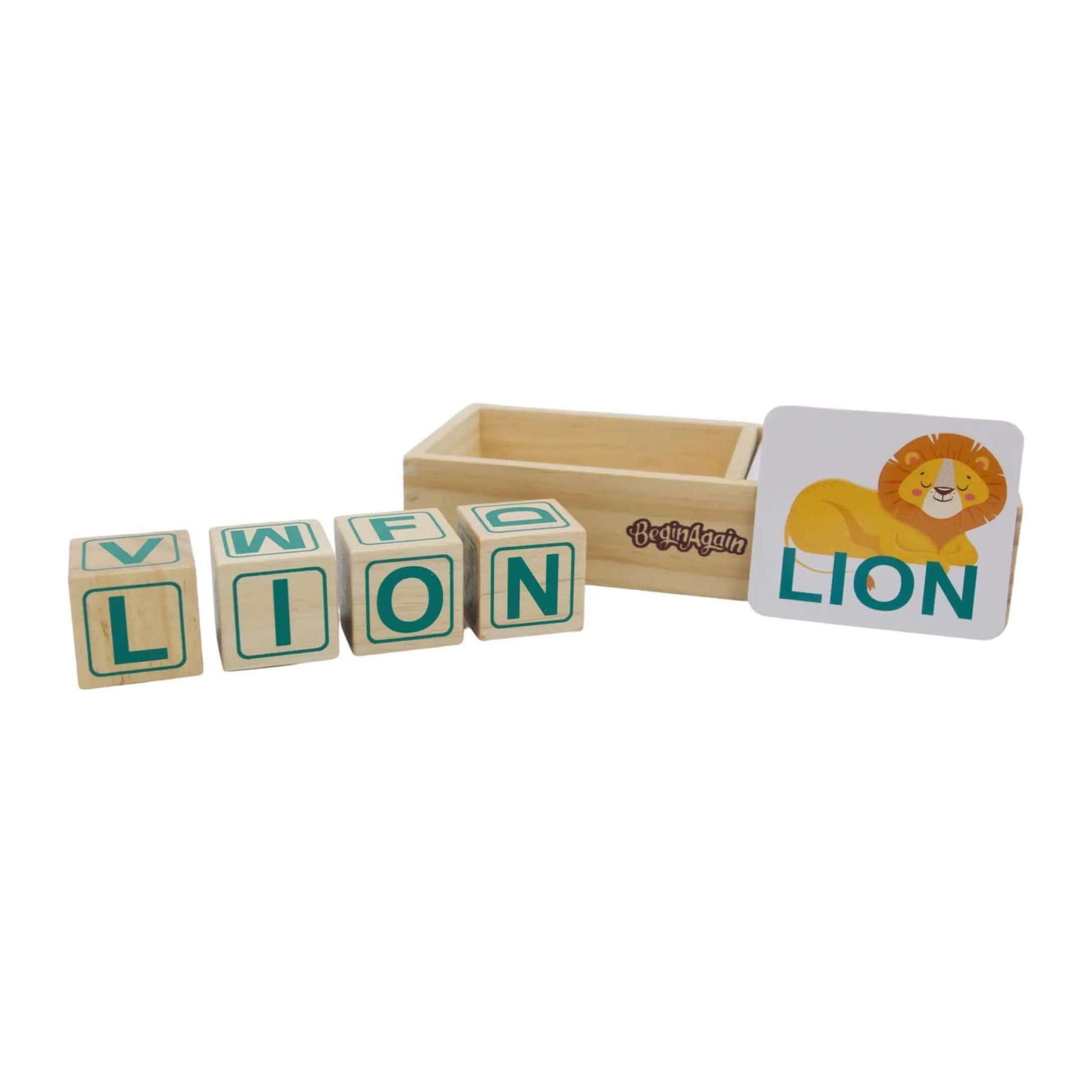 ABC Spelling Blocks, Begin Again, eco-friendly Toys, Mountain Kids Toys