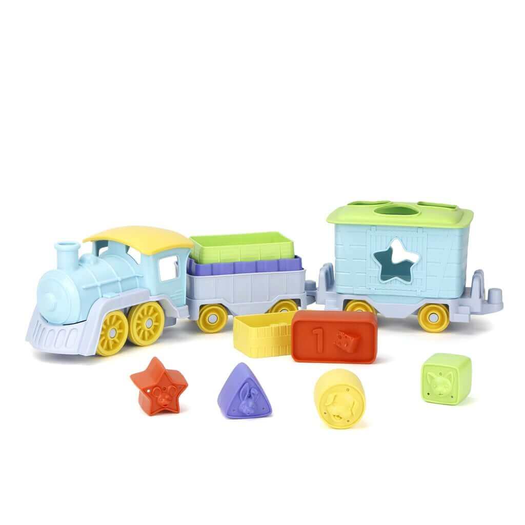 Stack and Sort Train, Green Toys, eco-friendly Toys, Mountain Kids Toys