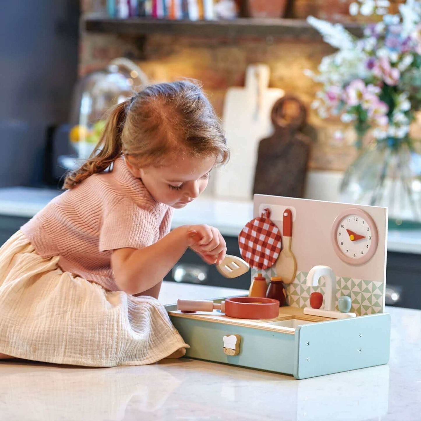 Kitchenette Set, Tender Leaf Toys, eco-friendly Toys, Mountain Kids Toys