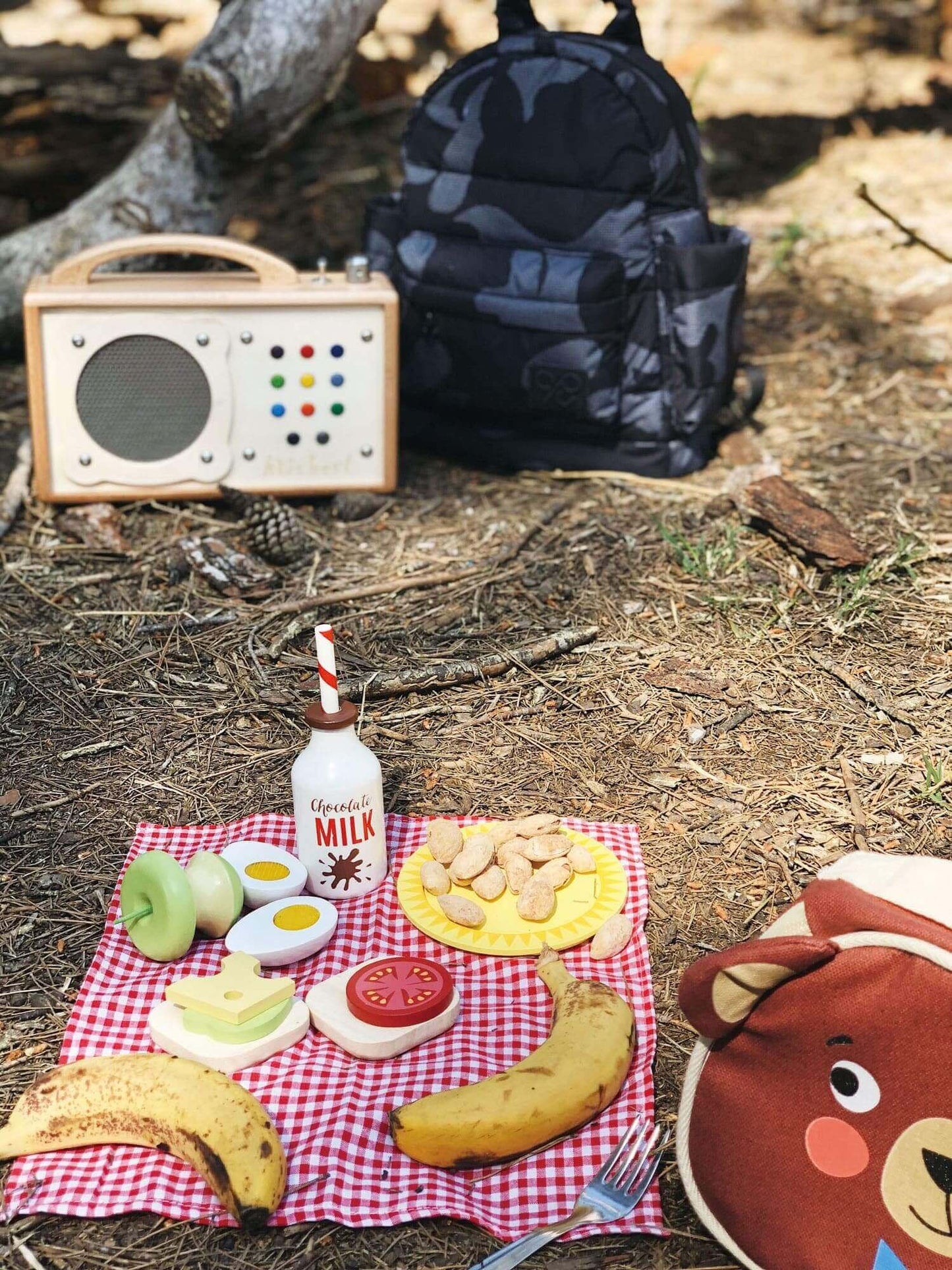 Little Bear Picnic, Tender Leaf Toys, eco-friendly Toys, Mountain Kids Toys