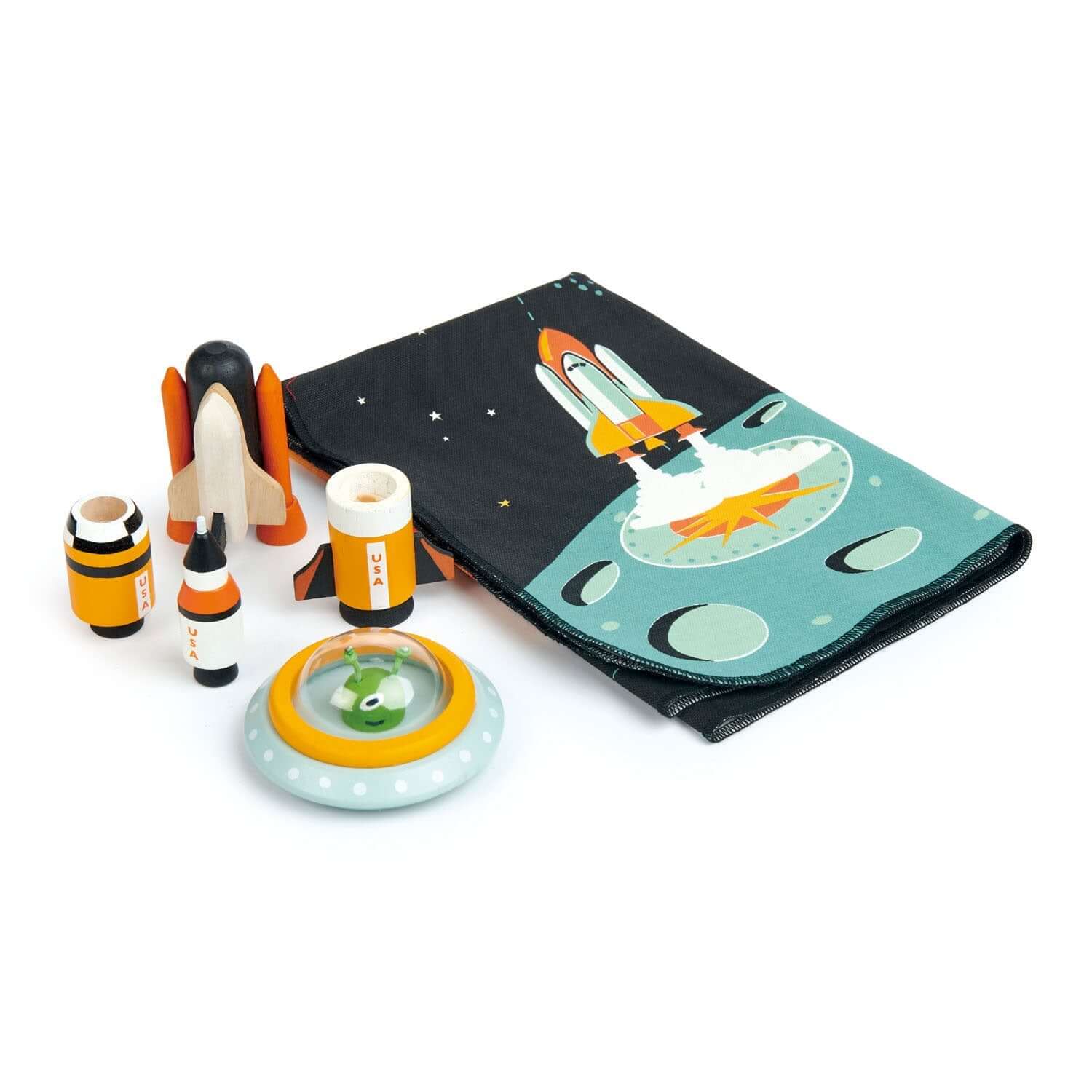 Wooden space sale toys